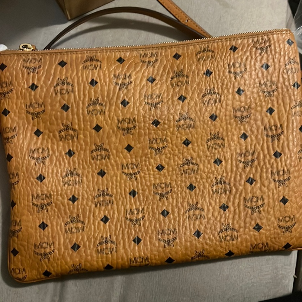 MCM crossbody/clutch